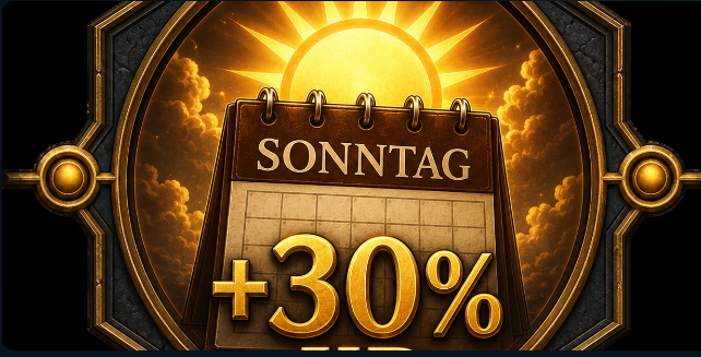 Sonntags +30% XP